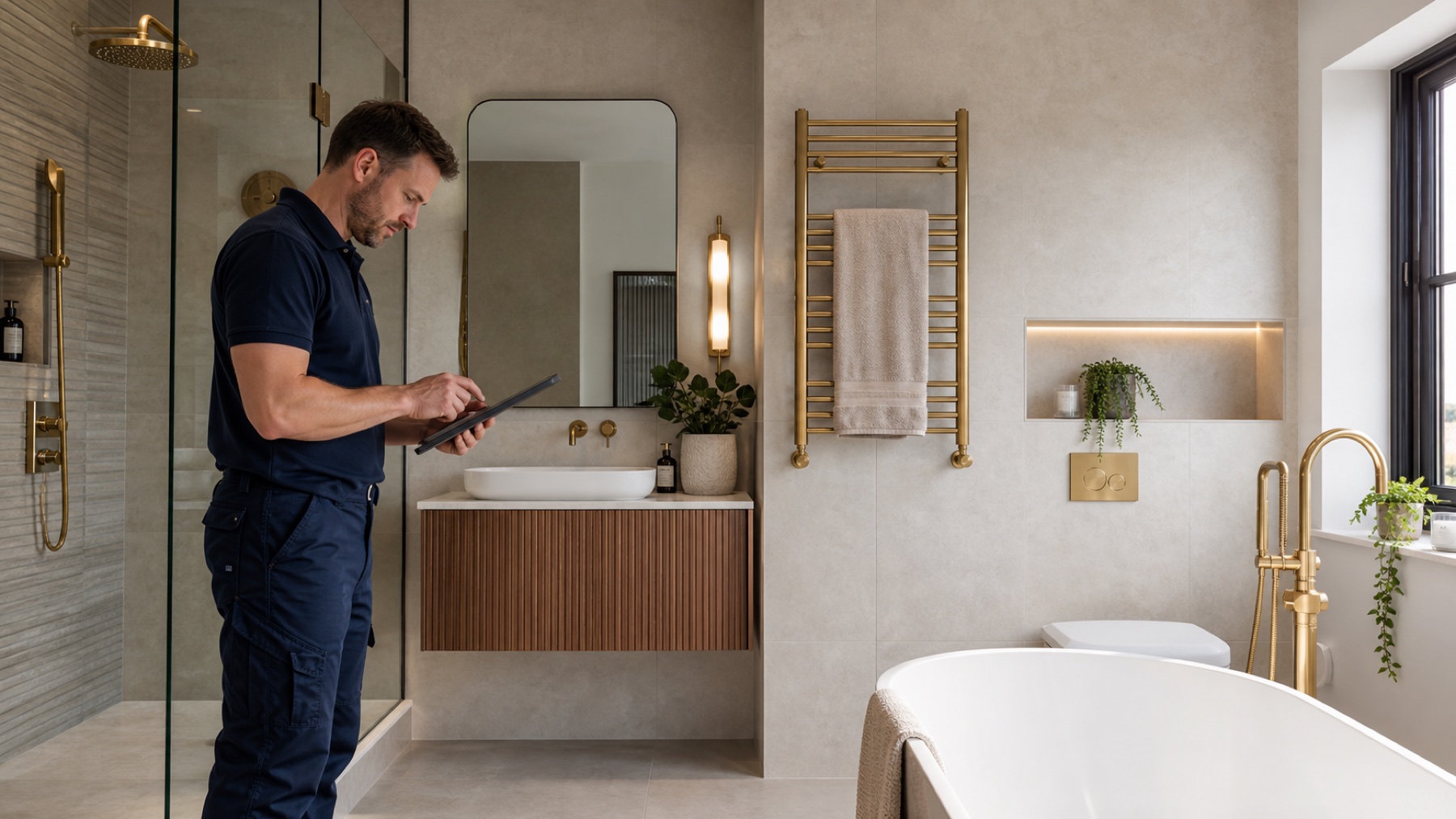 Completed premium bathroom